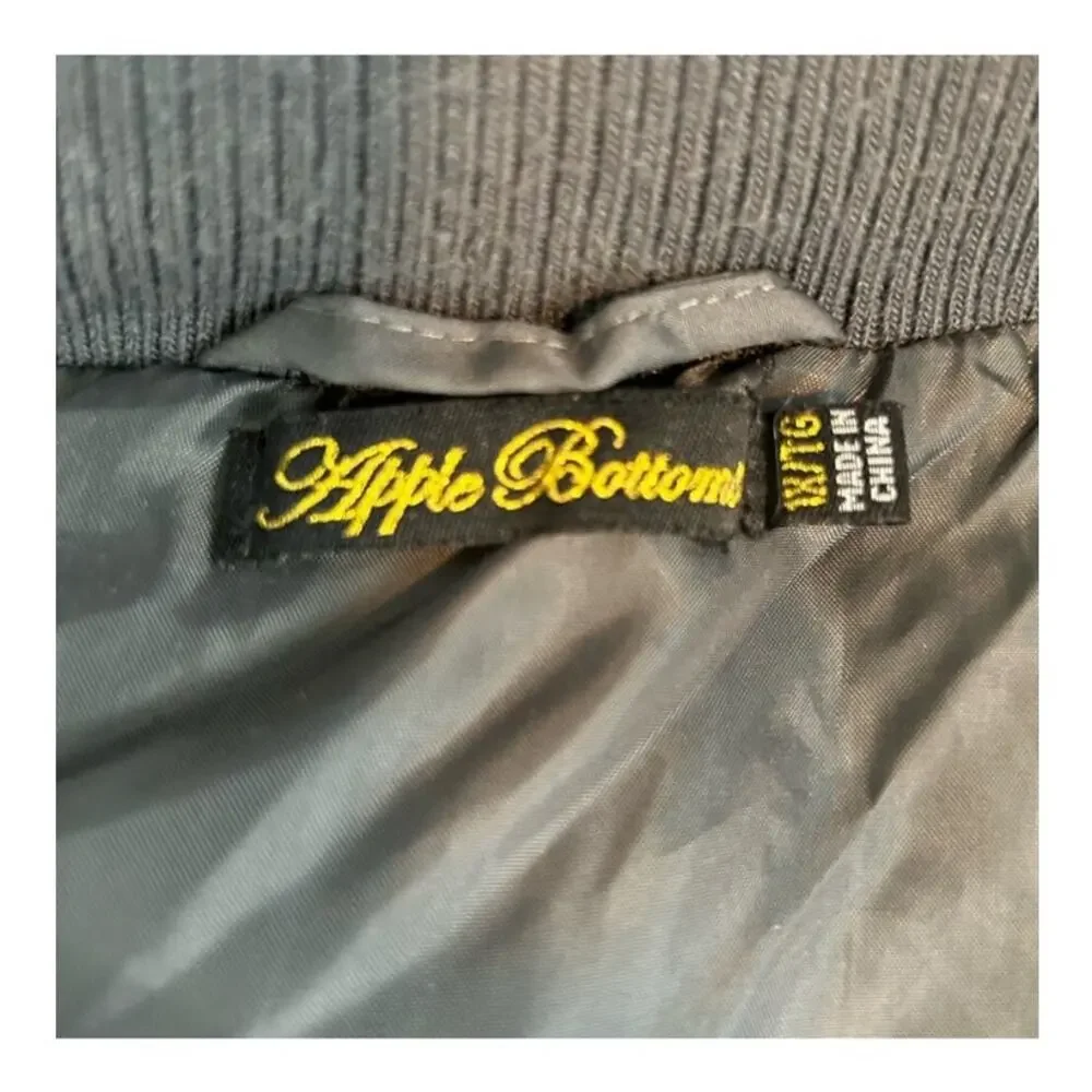 Apple Bottoms Men's Oversized Puffer Parka Fur Hood 1X Tall Y2K Streetwear